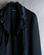 "tricot COMME des GARCONS" Fringe cut design tailored jacket