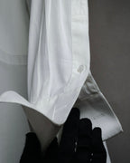 –SPECIAL– "Yves Saint Laurent" 00’s Tuxedo bib-front wing-collar dress shirt