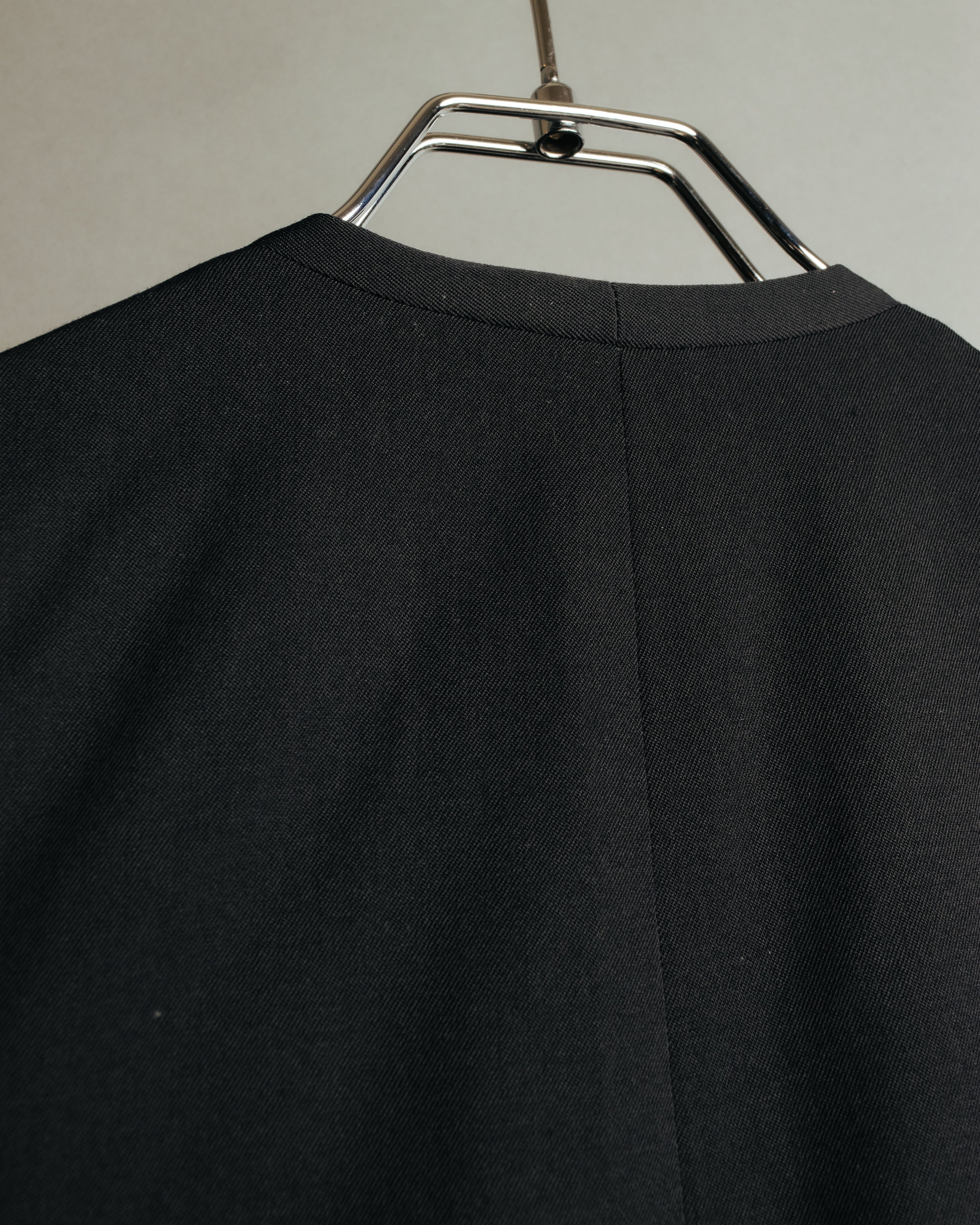 -SPECIAL- “Y’s” 90’s long tailored leather-trimmed vest