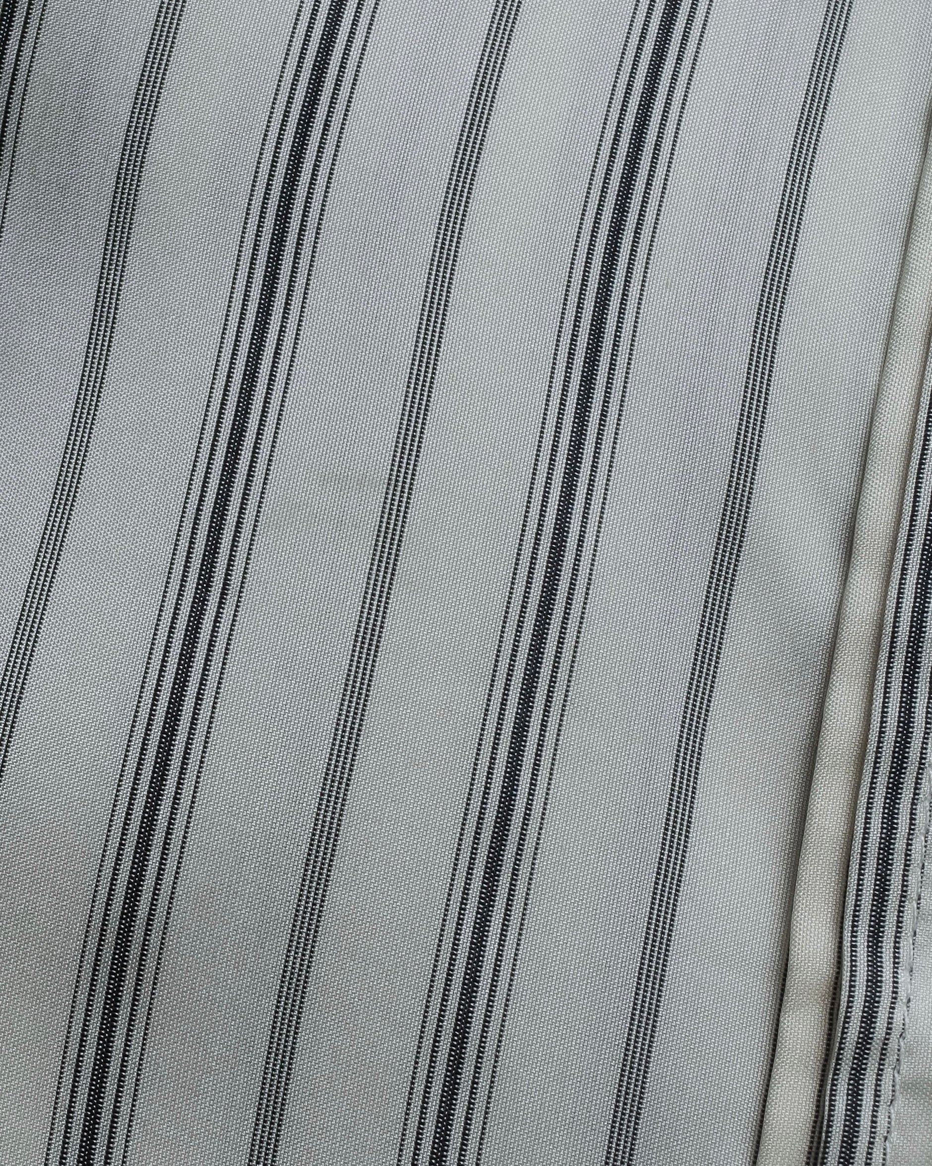 "MAISON MARGIELA" 16SS bowtie design striped long shirt