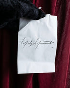 "YOHJI YAMAMOTO FEMME" 13SS Burgundy color sheer pullover