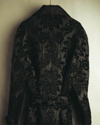 “DOLCE&GABBANA” Late 2010’s-early 2020’s Baroque jacquard belted robe coat