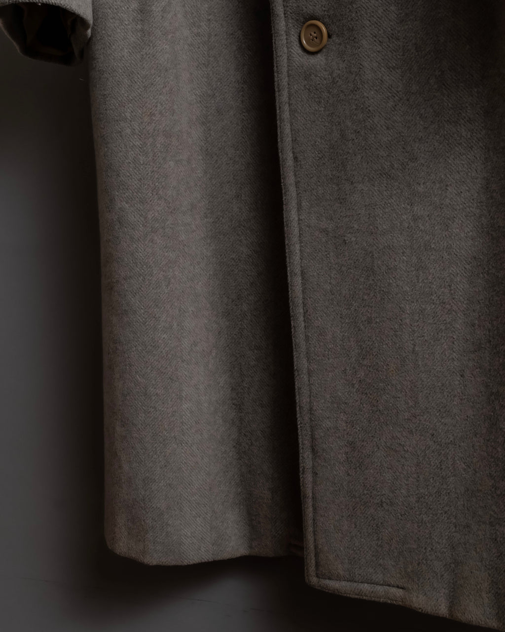 Vintage brushed feel oversized maxi length chester coat