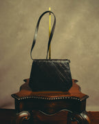 "Yves Saint Laurent" 80's-90's Quilted leather shoulder bag