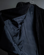 "ARMANI COLLEZIONI" Black corduroy relaxed set up