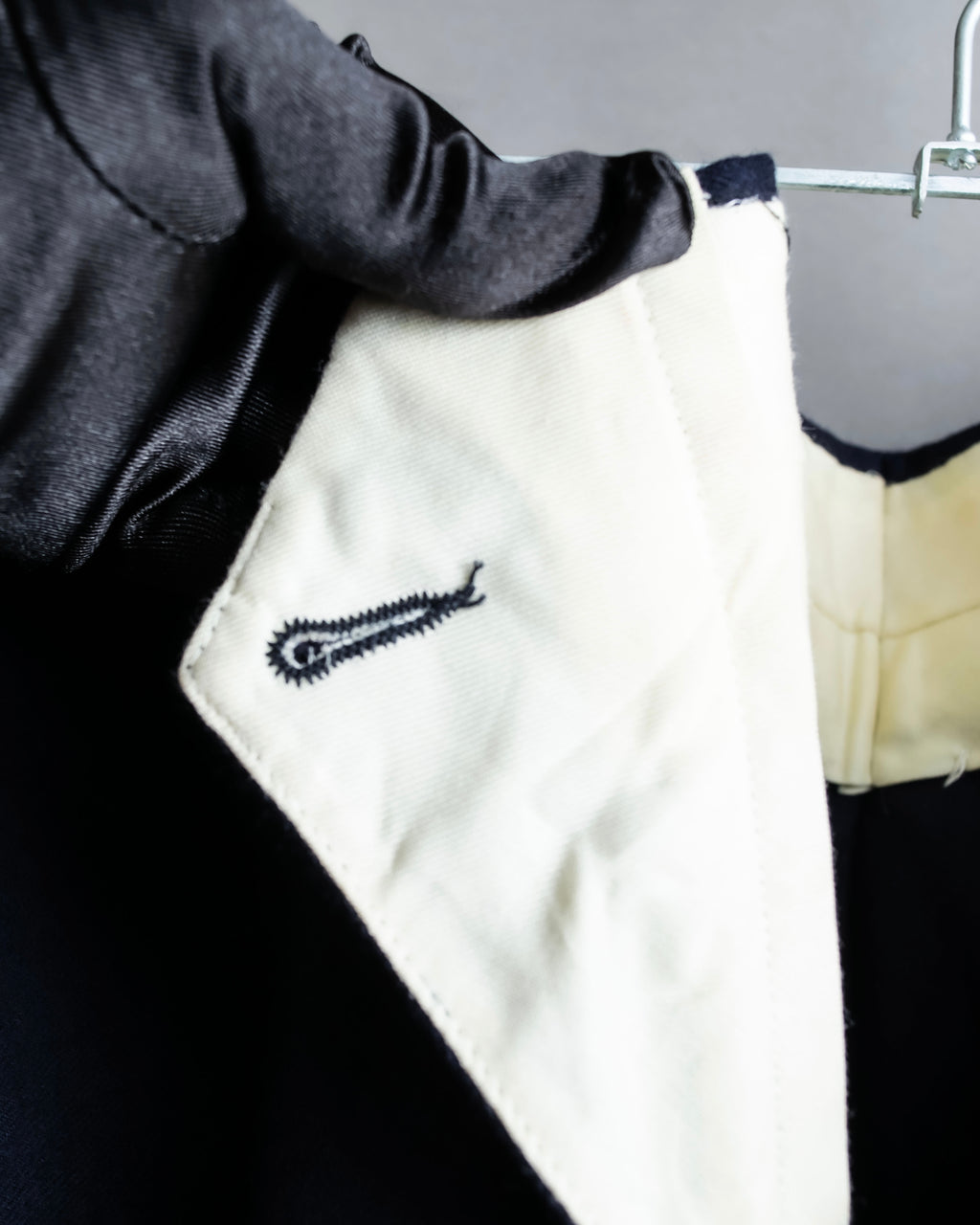 Vintage no tuck wide tapered slacks