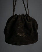 "HERMES" Chaine d'Ancre motif studs leather bracelet