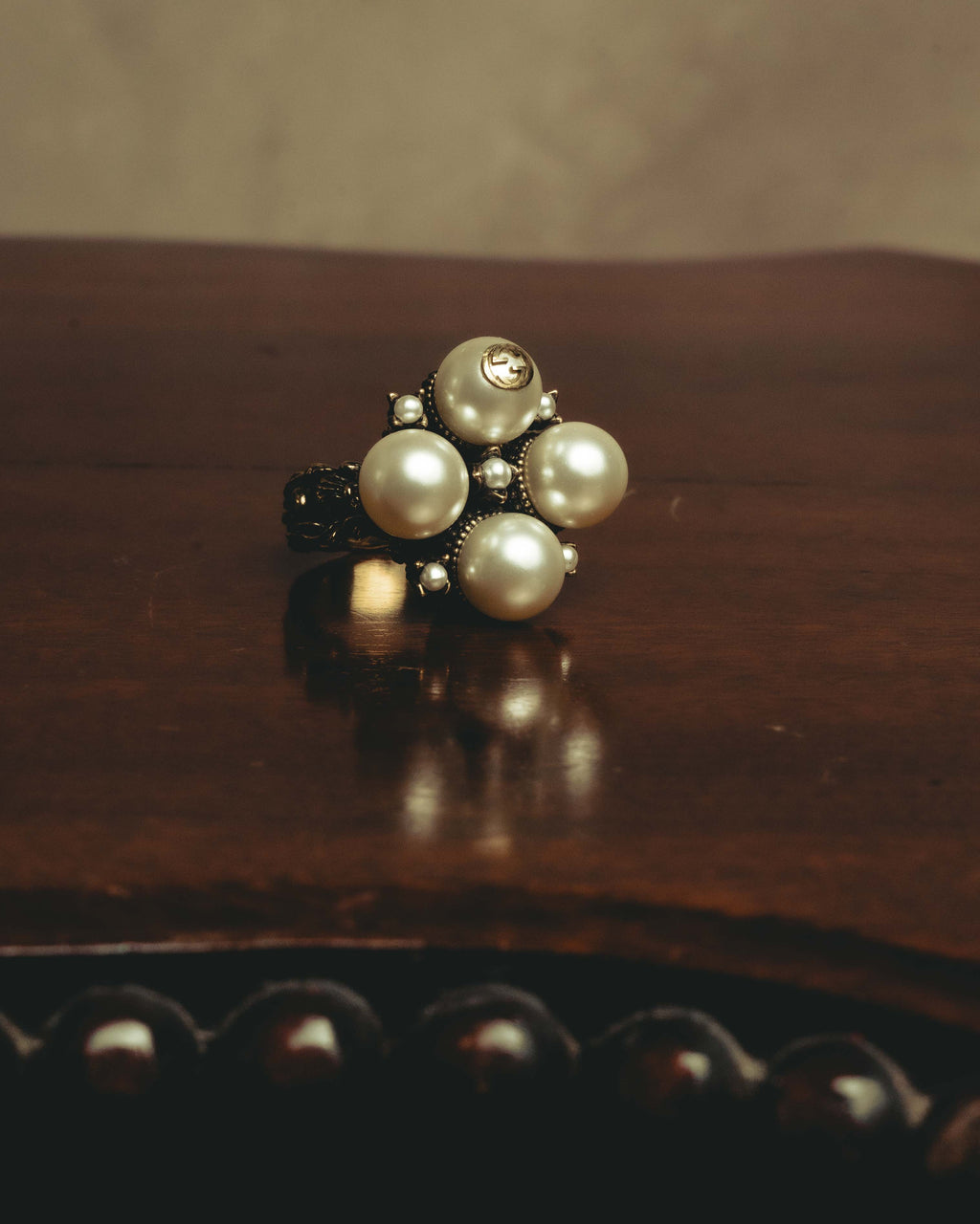-SPECIAL- "GUCCI" 2015-2022 Pearl cluster sculptural statement ring