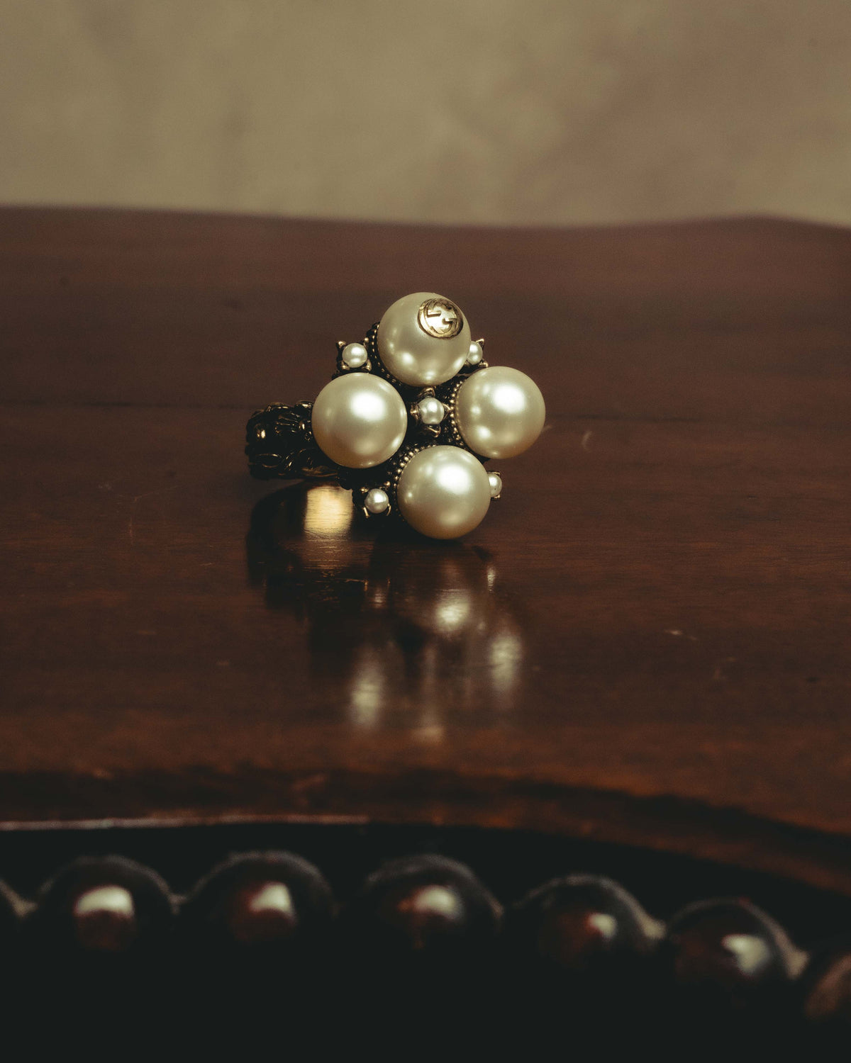 -SPECIAL- "GUCCI" 2015-2022 Pearl cluster sculptural statement ring