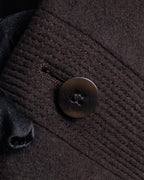 "VALENTINO" Shaped silhouette mocha brown chester coat