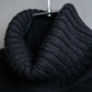 "FENDI" Bustier docking shape ribbed turtleneck knit