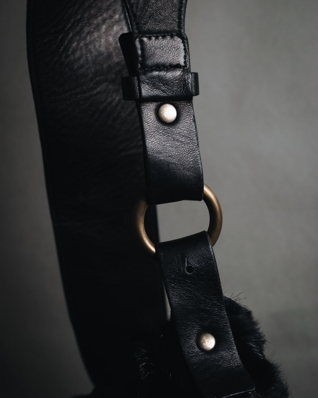 "Ermanno Scervino" 08’s-15’s Fur turquoise charm bag