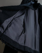 "tricot COMME des GARCONS" Fringe cut design tailored jacket