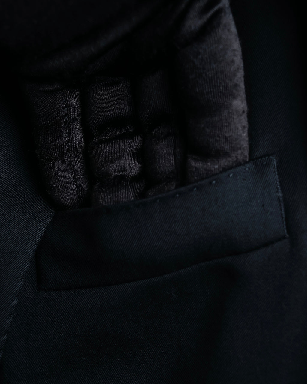 "Chloe" Oversized wool matte black set up