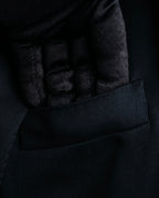 "Chloe" Oversized wool matte black set up