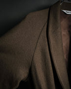 "CELINE" 70’s-80’s Archive sulky embroidered gown coat