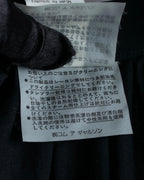 "tricot COMME des GARCONS"  Lace design at hem flare skirt