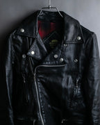 "HYSTERIC GLAMOUR" Lamb leather double riders jacket