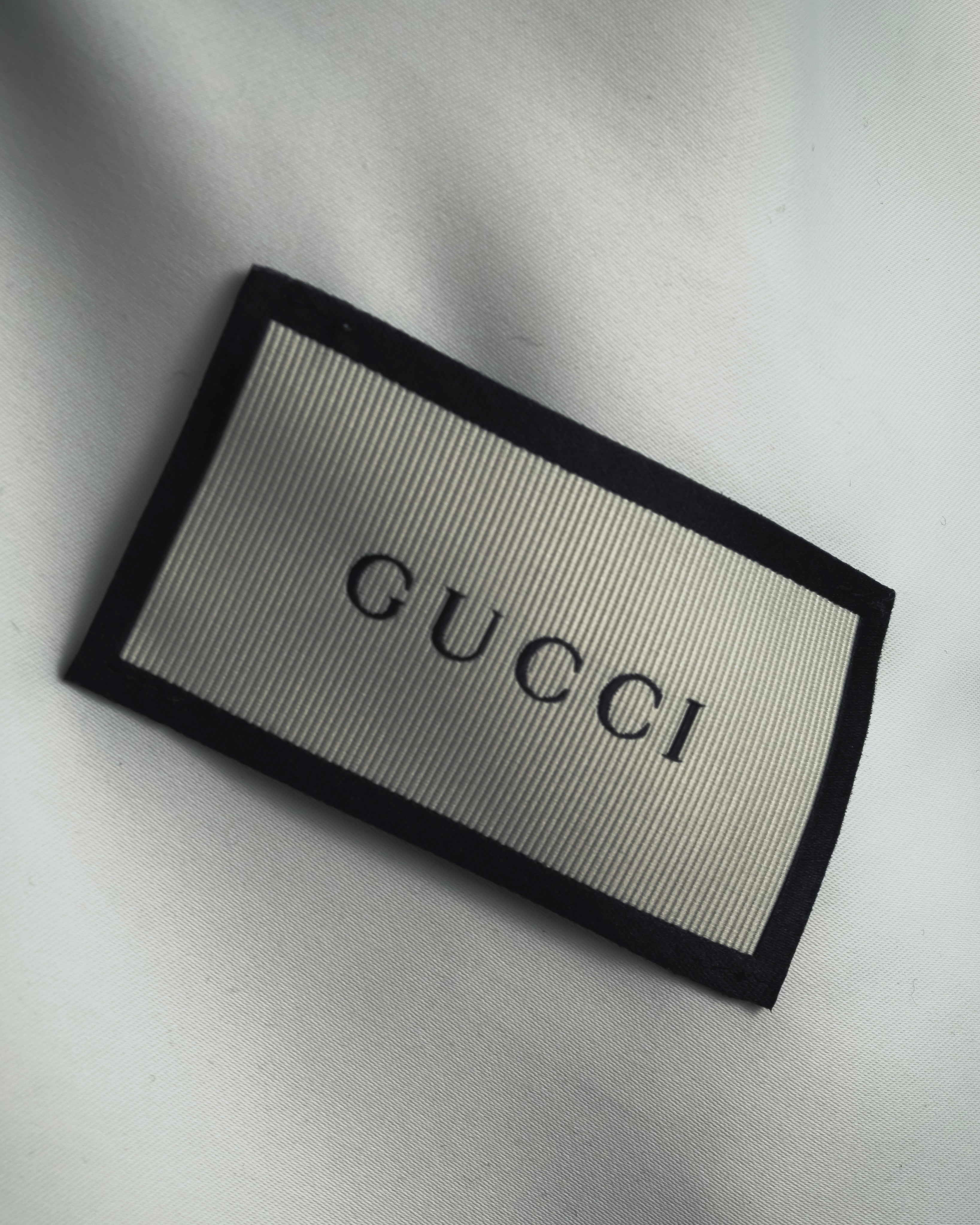 "GUCCI" Michele design horsebit leather heel loafers