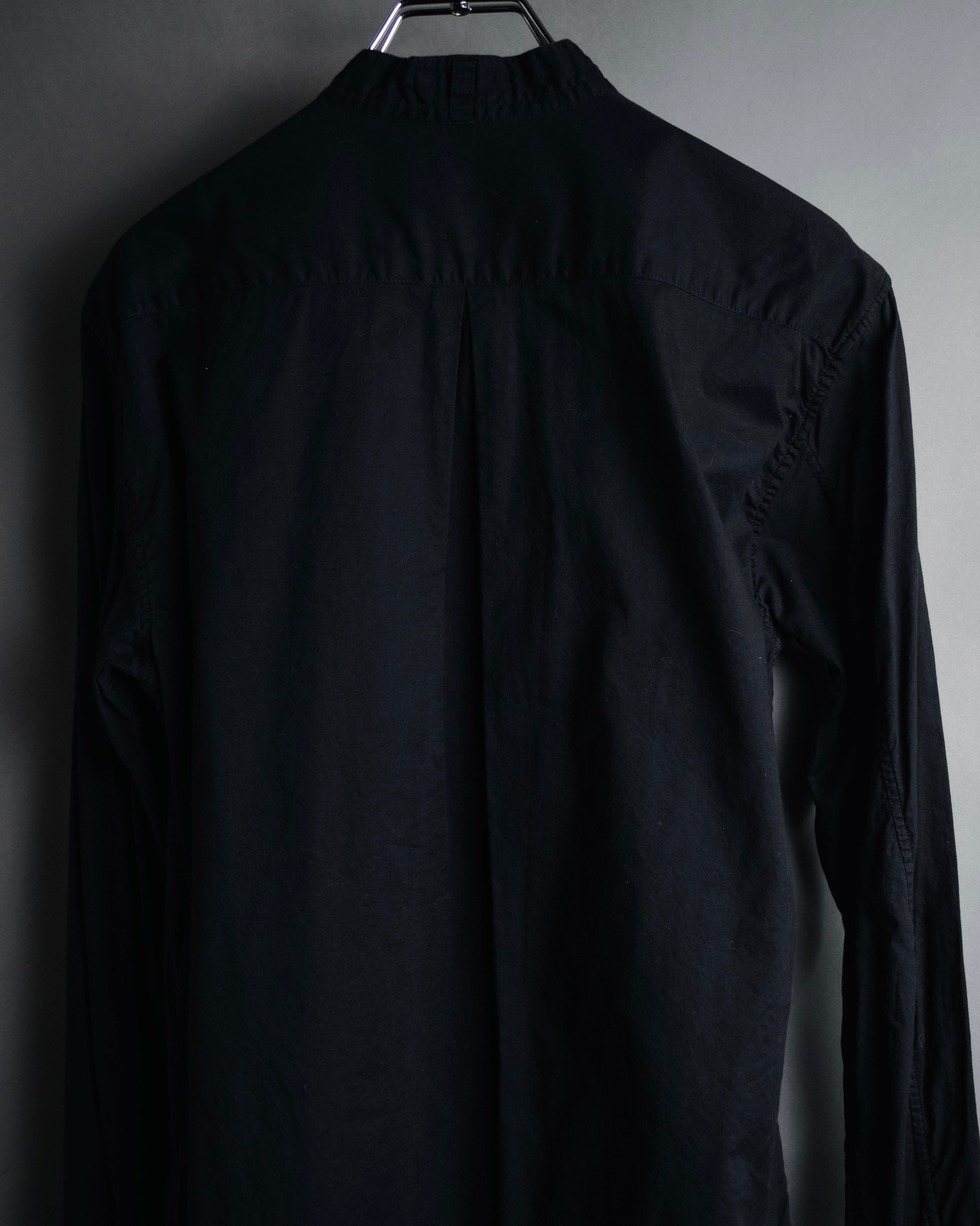 "ANN DEMEULEMEESTER" 01’s-05’s Poetically cut band collar cotton shirt