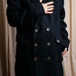 "Karl Lagerfeld"
Double breasted layered lapel oversized chester coat