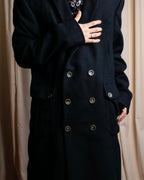 "Karl Lagerfeld"
Double breasted layered lapel oversized chester coat