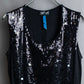 "LANVIN" Different sequin designs sleeveless pullover