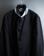 "Dolce & Gabbana" Collar switching design pinstripe pattern tailored jacket