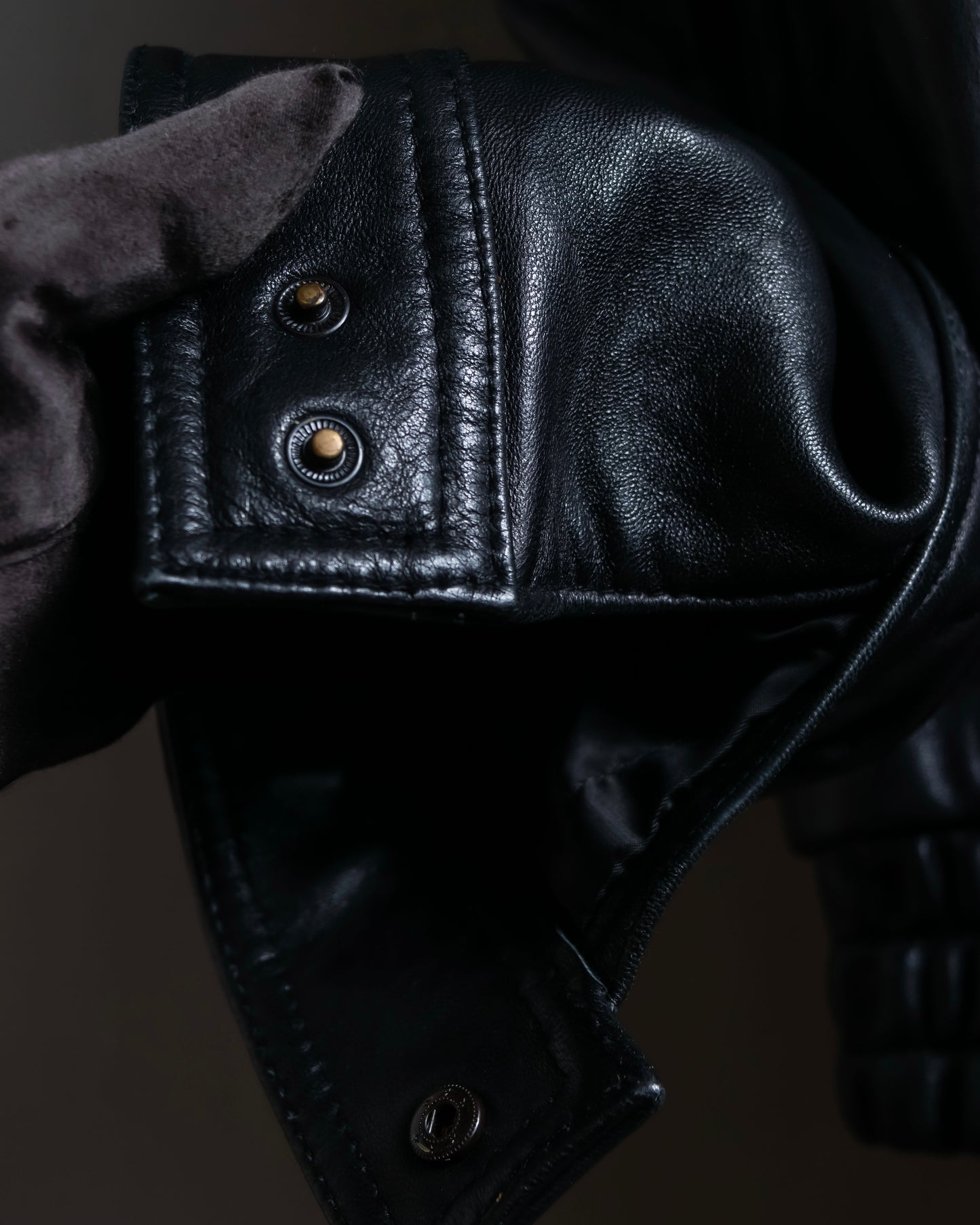 "M. JULIAN" High quality leather single riders blouson