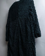 "HERNO" Laser cutwork design structured black dress