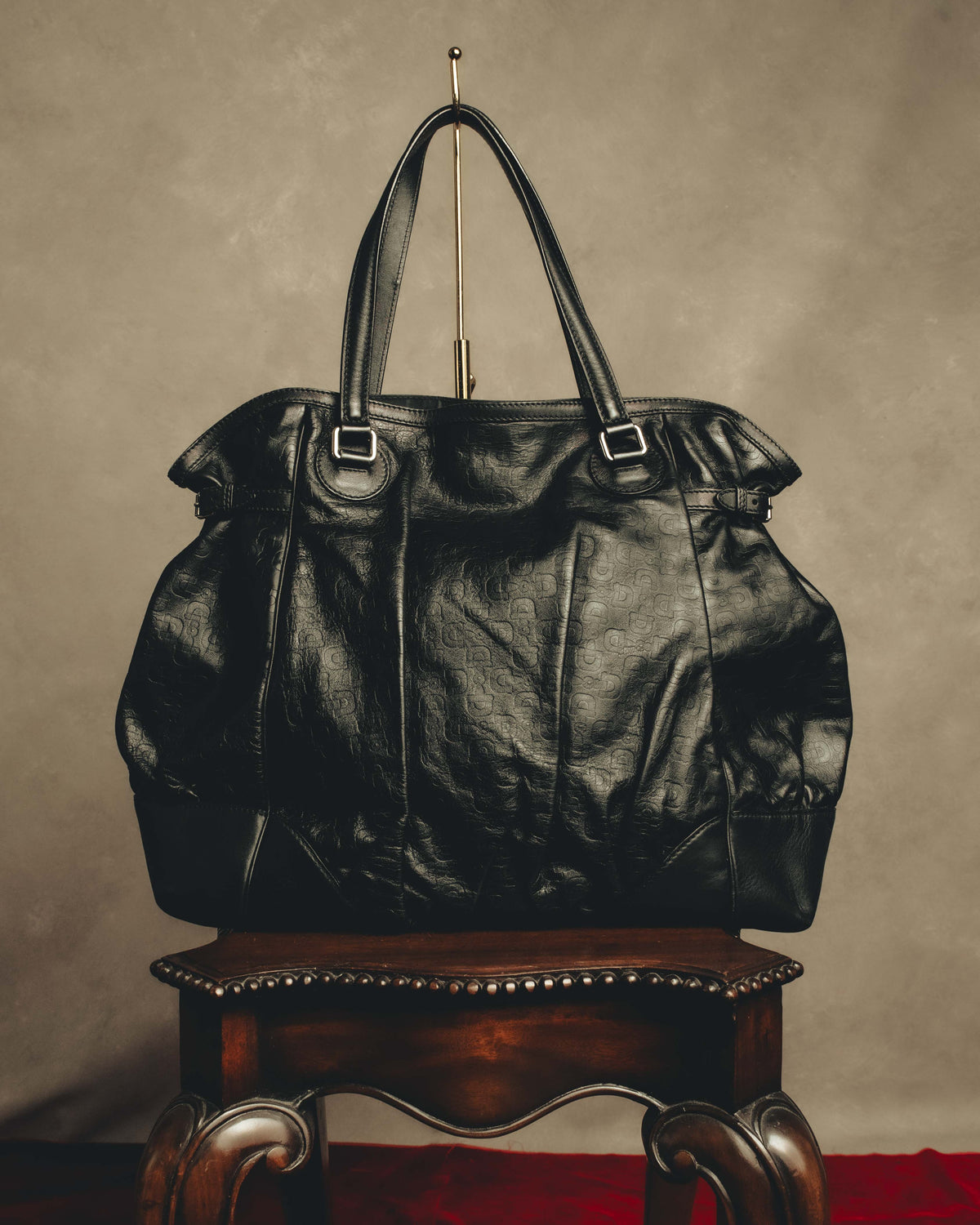 "GUCCI" 00's-10's Slouchy oversized leather tote bag