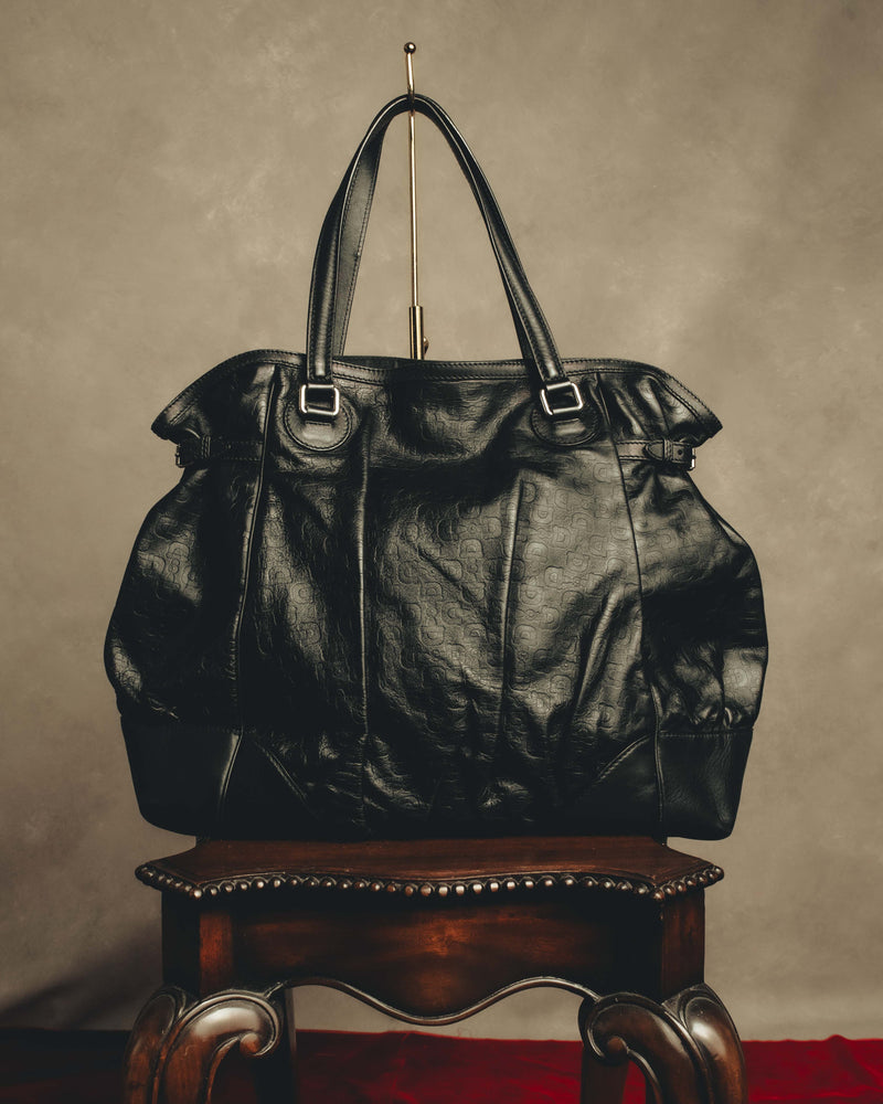 "GUCCI" 00's-10's Slouchy oversized leather tote bag