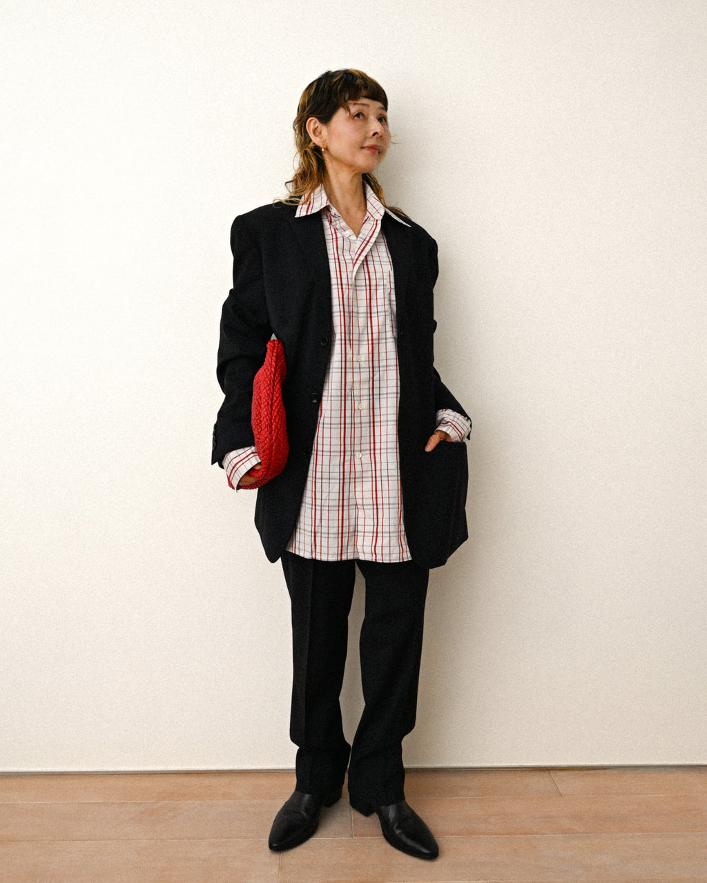 Dolce＆Gabbana/ Color Block Lining Single Breasted 3B Set-up