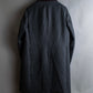 "GUCCI" Velour upper collar design thick stripe pattern chester coat