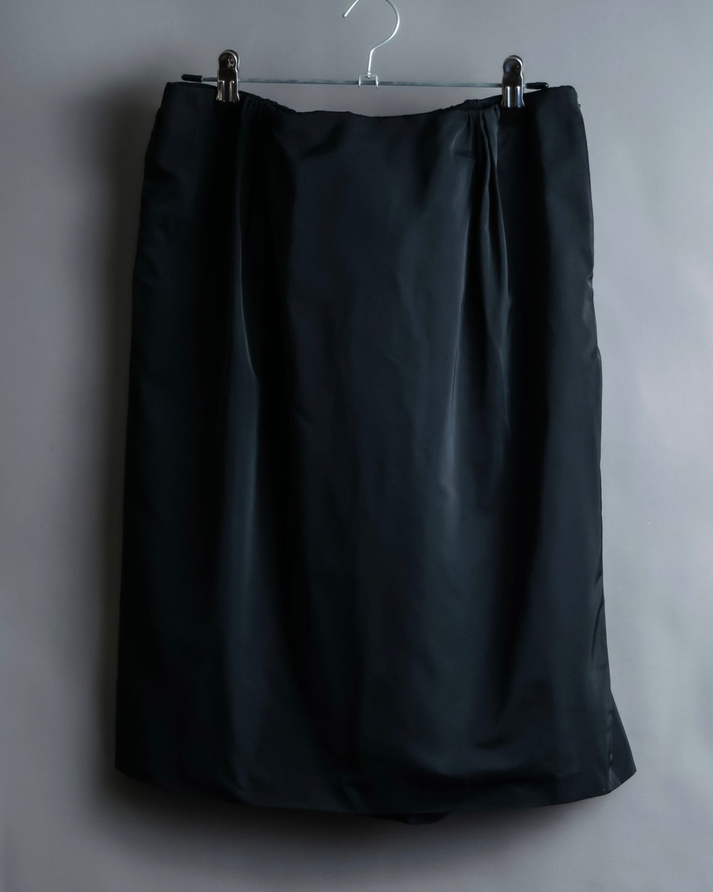 “JIL SANDER” Silk blended tight silhouette skirt