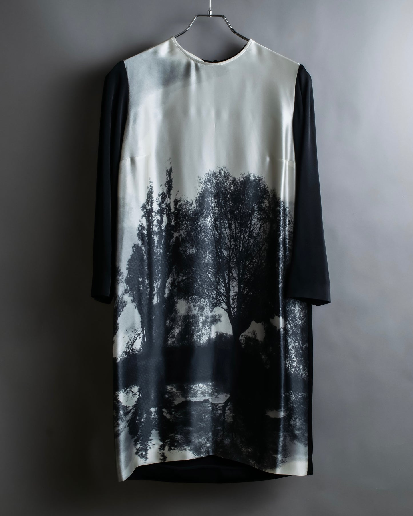 "STELLA McCARTNEY" Tree pattern bicolor tunic pullover