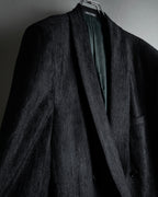 “Gianni Versace” 80’s-90’s Shadowed-texture tailored jacket