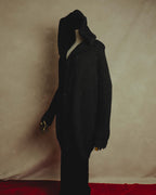 "MM6 Maison Martin Margiela" 00's-10's Alpaca blend hooded knit duffle coat