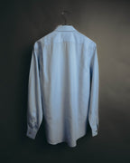 "Hermès" Vintage subtly woven cotton dress shirt
