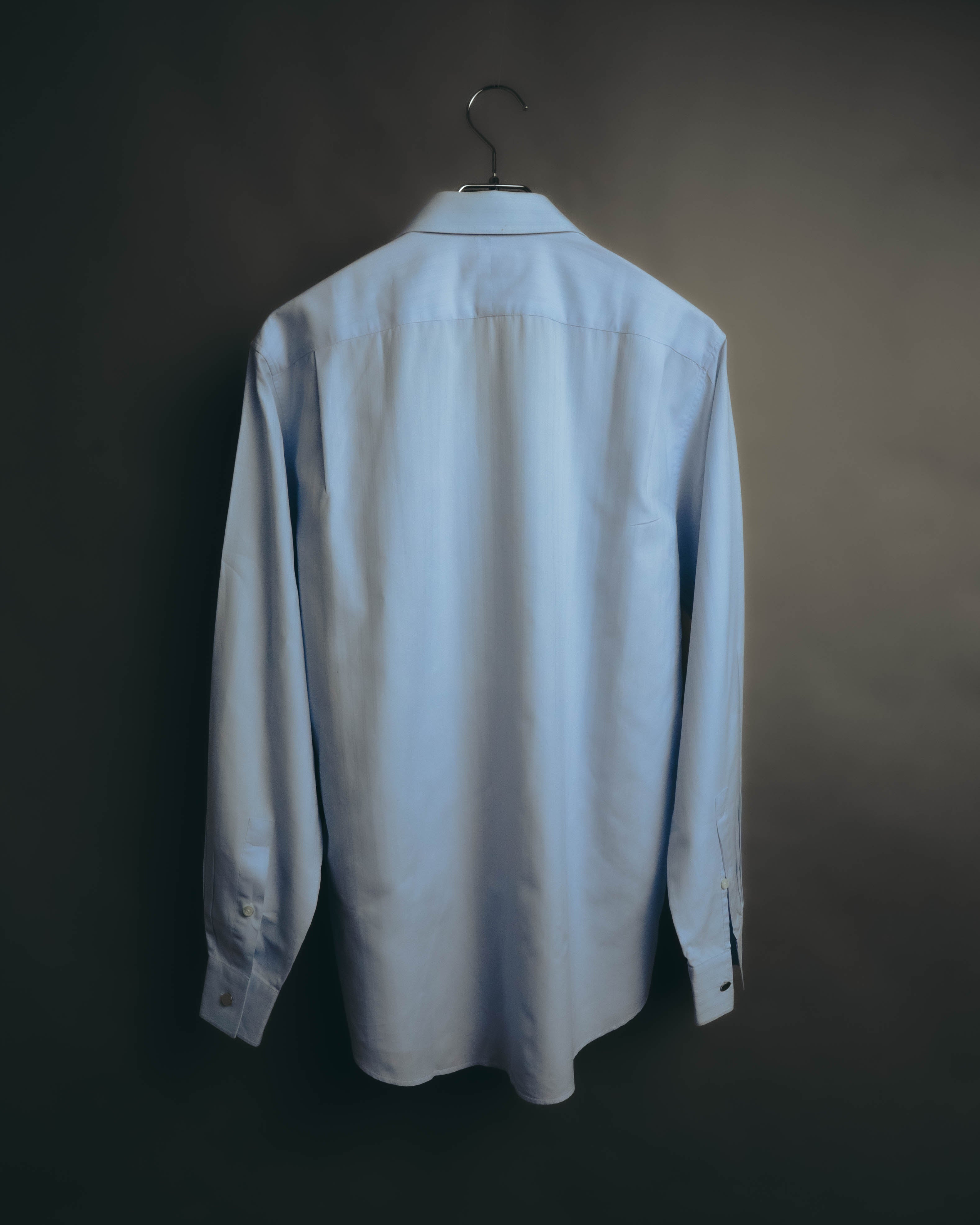 "Hermès" Vintage subtly woven cotton dress shirt
