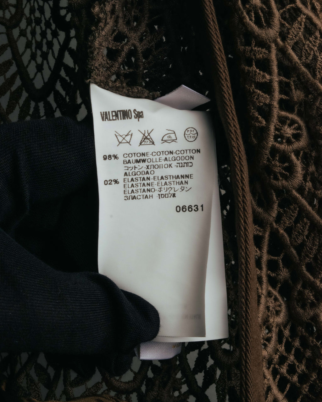 -SPECIAL- “VALENTINO ROMA” 1998-2008 Lace belted sheer coat dress