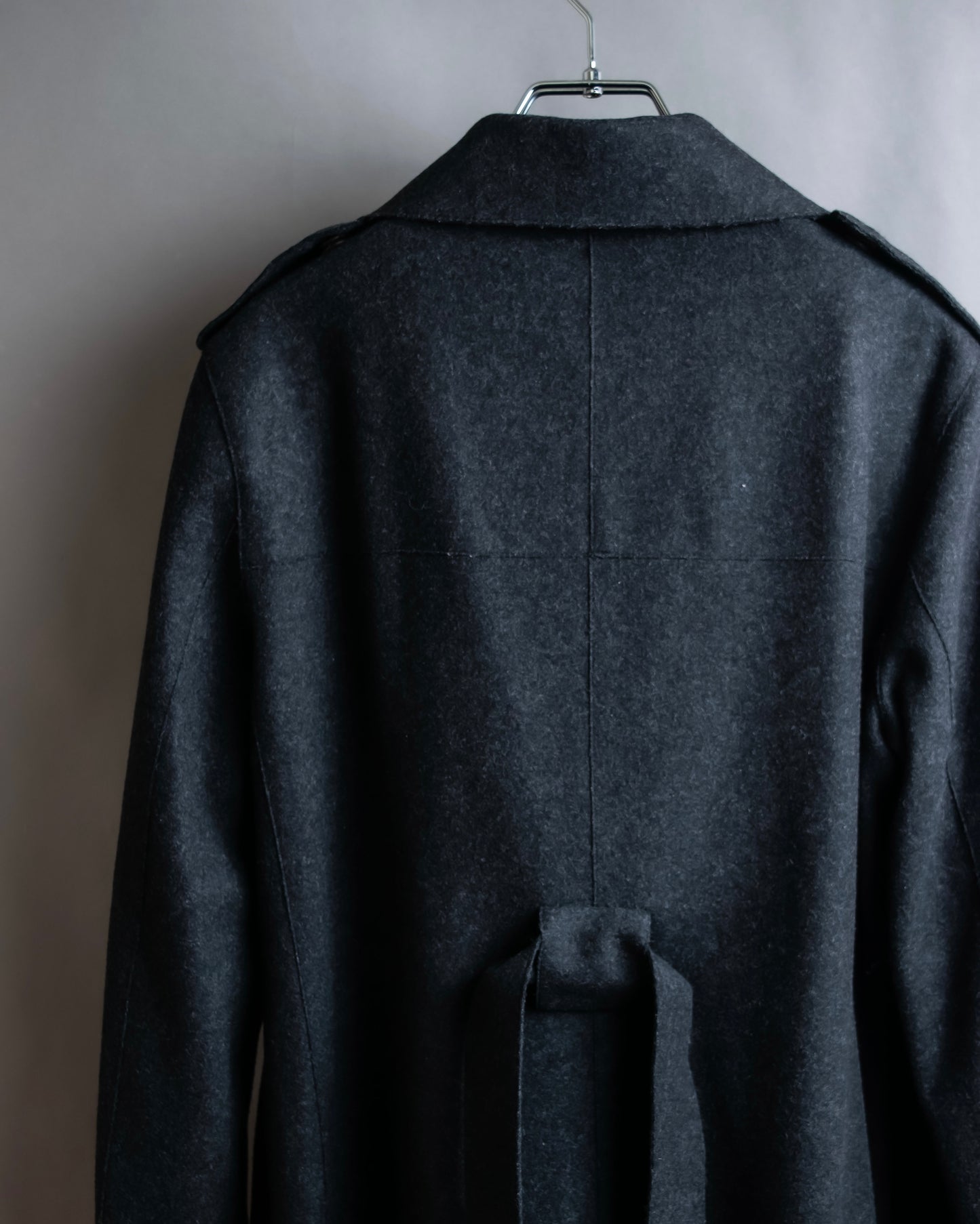 "FENDI" Snap button detail belted trench coat