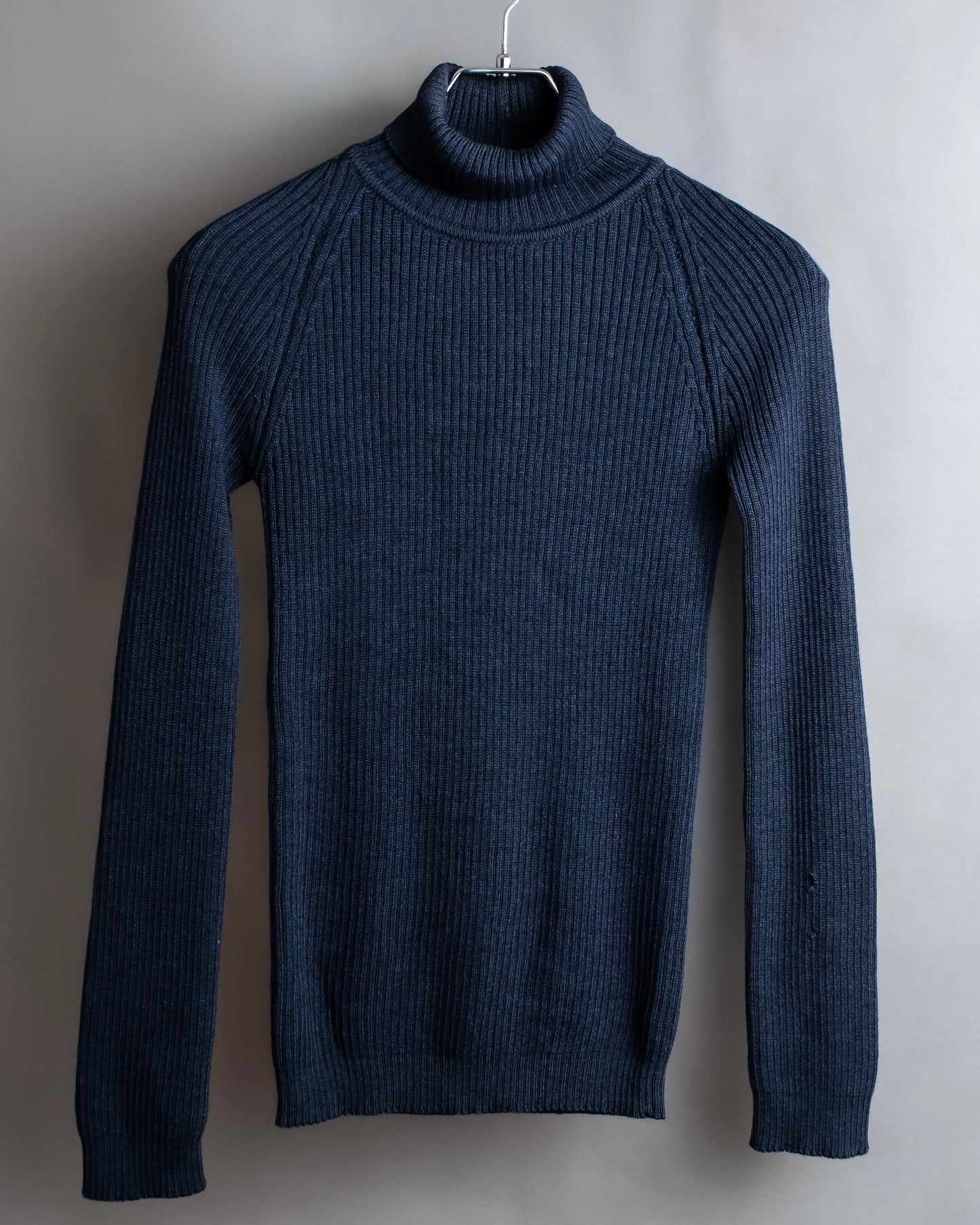 "GUCCI" Ribbed turtleneck fleece wool knit