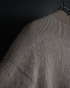 "Chloe" Angora mix standing up long cardigan