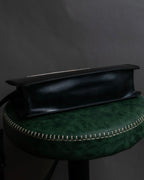 "BALENCIAGA" Horizontal metallic plate design leather shoulder bag