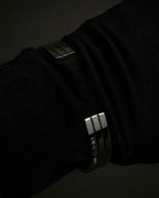 "DIOR HOMME" Logo engraved silver bangle