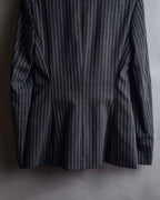 "Dolce & Gabbana" White striped shaped tailored jacket