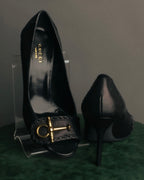 “GUCCI” 90’s-00’s Horsebit open toe pumps
