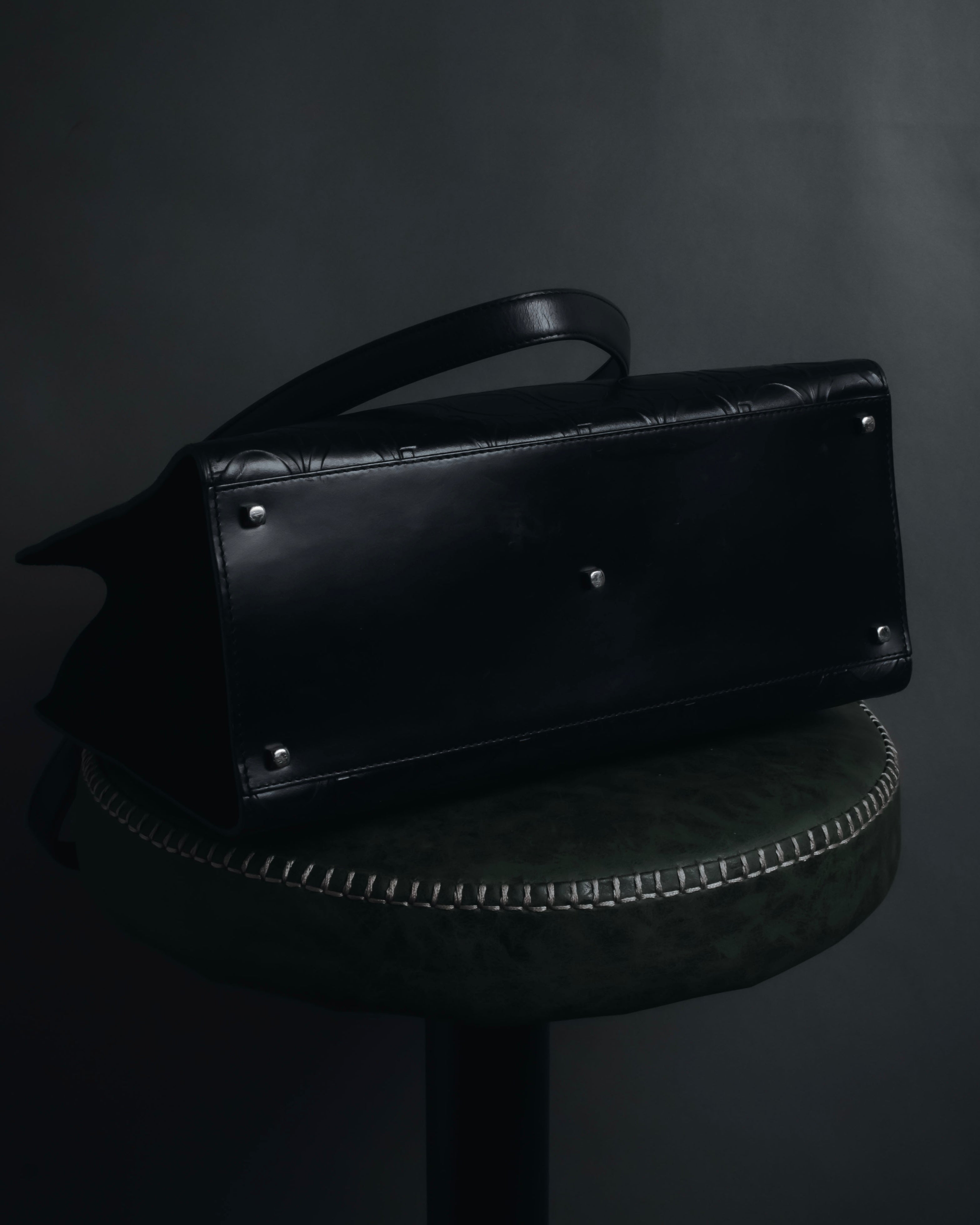 "Salvatore Ferragamo" Late 90’s Gancini embossed leather tote bag