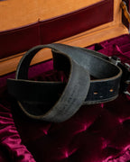 "KATHARINE HAMNETT" Vintage aged silver buckle leather belt